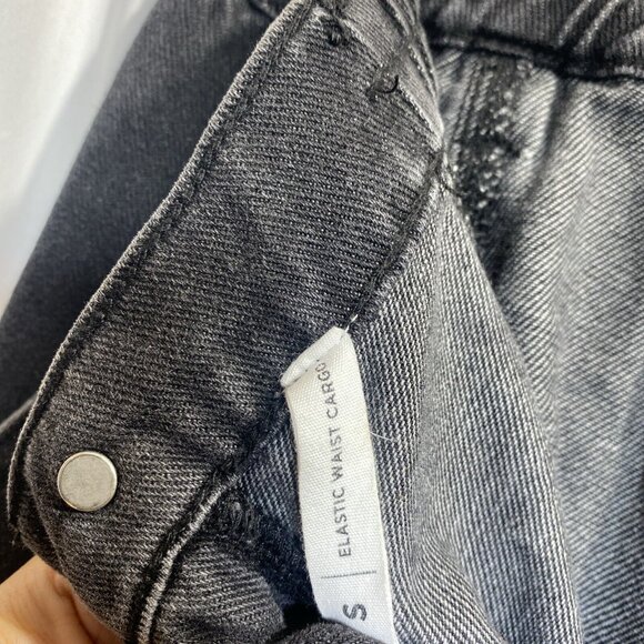 PacSun Comfort Stretch Washed Black Cargo Dad Pants,‎ Size S - Picture 5 of 12